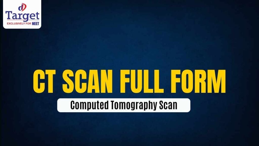 CT Scan Full Form Computed Tomography Scan